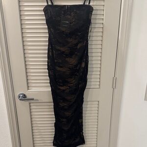 JLUXLABEL Black Lace Dress